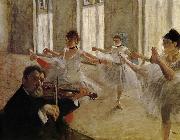 Edgar Degas Dancing school painting